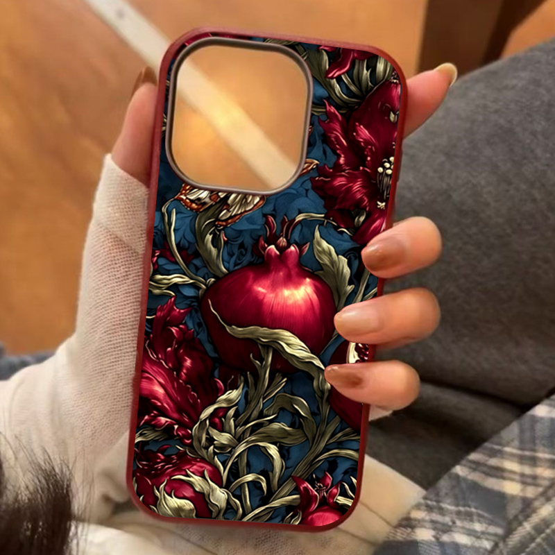 Phone Accessories Aesthetic - Vintage romã tpu arte caso de