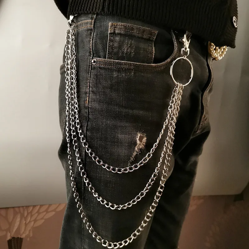 Phone Accessories Hanger - Cinto de Corrente Metálica em Camadas
