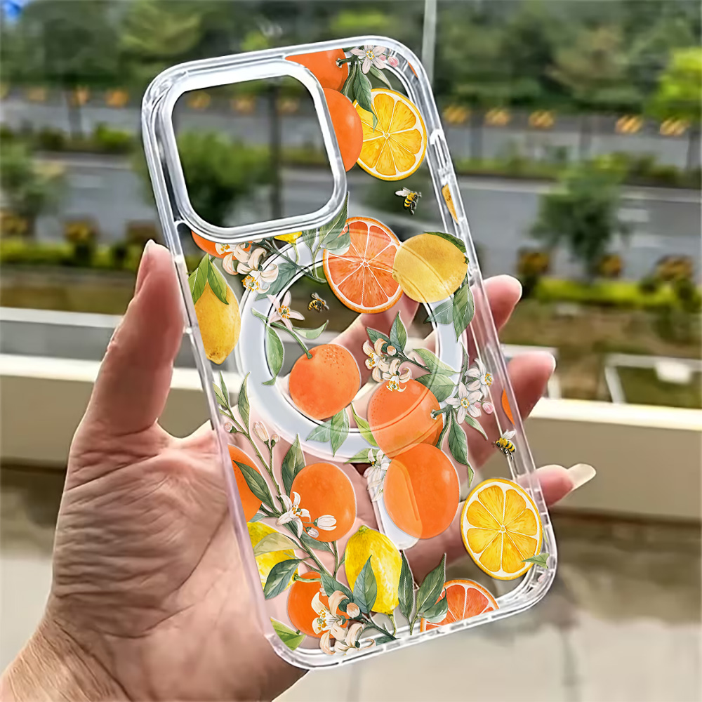 Phone Case Clear - Capa Transparente de Limão de Verão