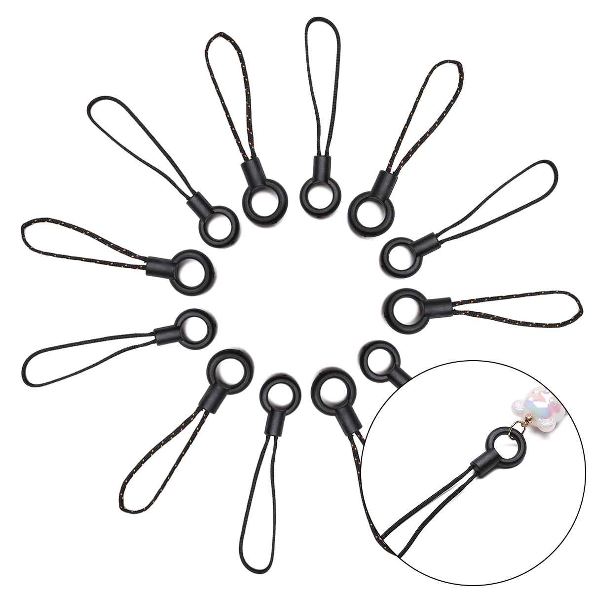 2 pçs 6/7cm cordão cabos chave - Phone Accessories Hanger avaliação e preço