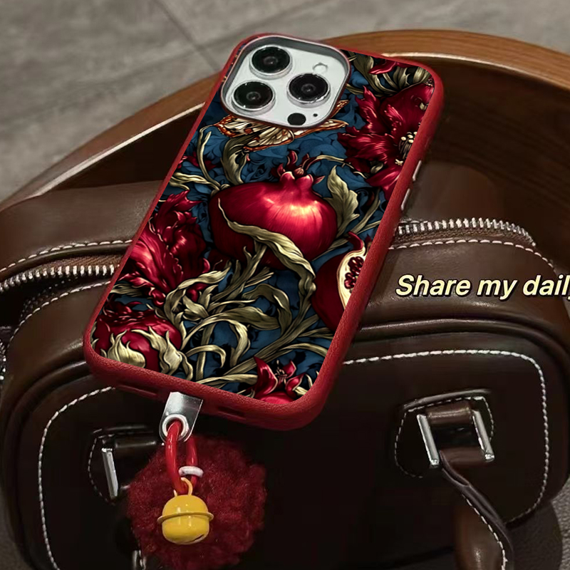 Vintage romã tpu arte caso de  - Phone Accessories Aesthetic avaliação e preço
