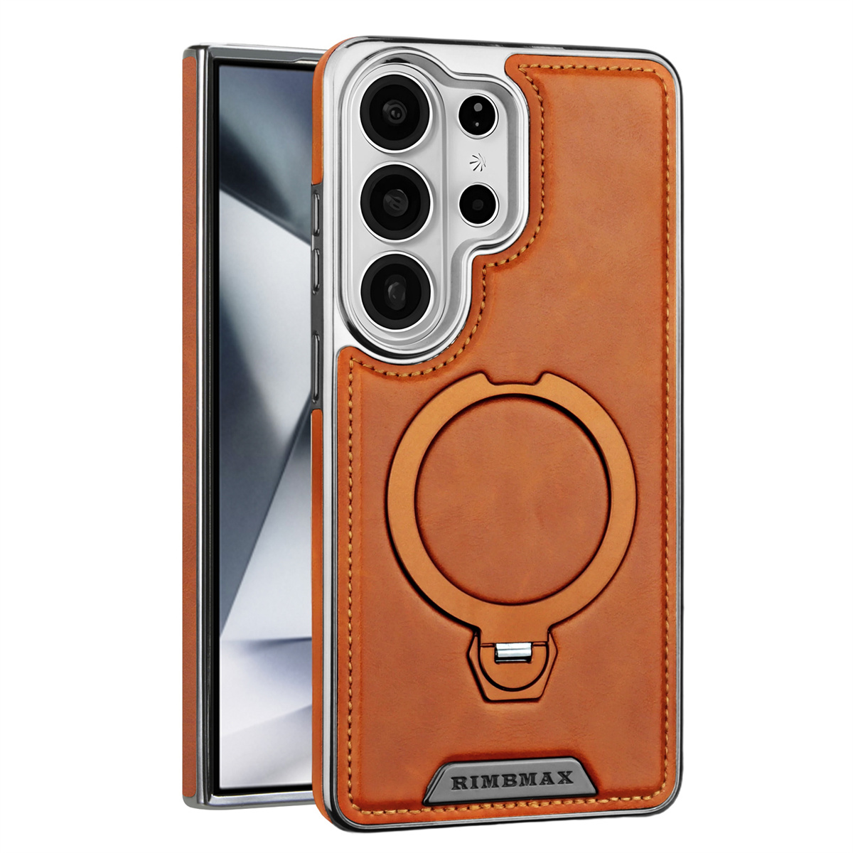 Capa de Telefone em Couro PU p - Phone Kickstand Ring avaliação e preço