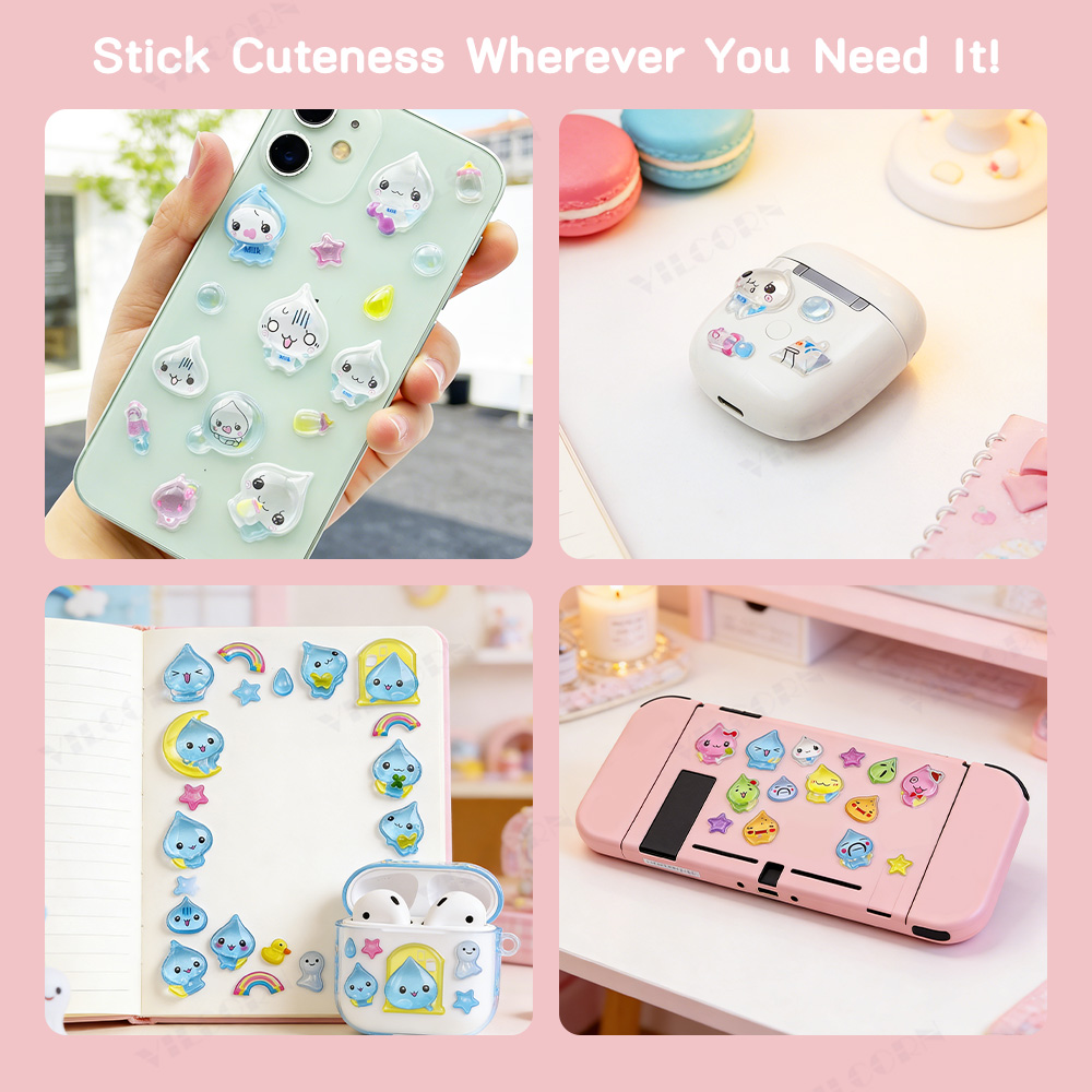 Adesivos 3D de Desenho Animado - Phone Accessories Aesthetic avaliação e preço