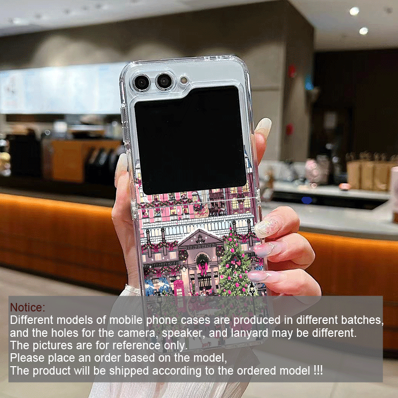 Edifício rural cenário de neve - Phone Case Clear avaliação e preço
