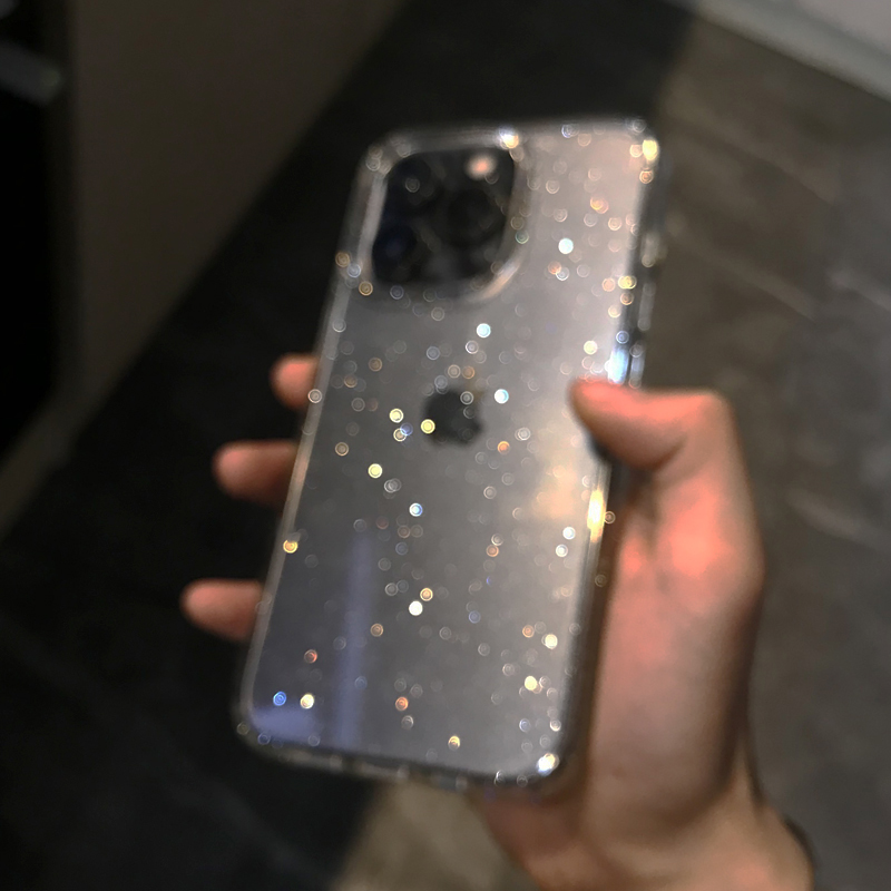 Transparente simples glitter c - Phone Case Clear avaliação e preço