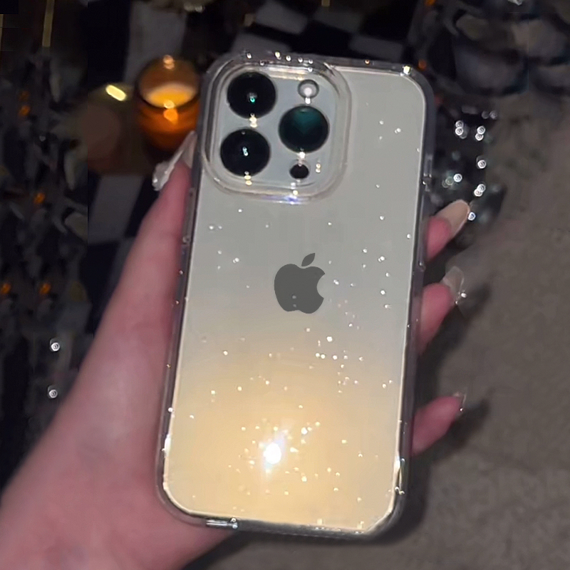 Transparente simples glitter c - Phone Case Clear avaliação e preço