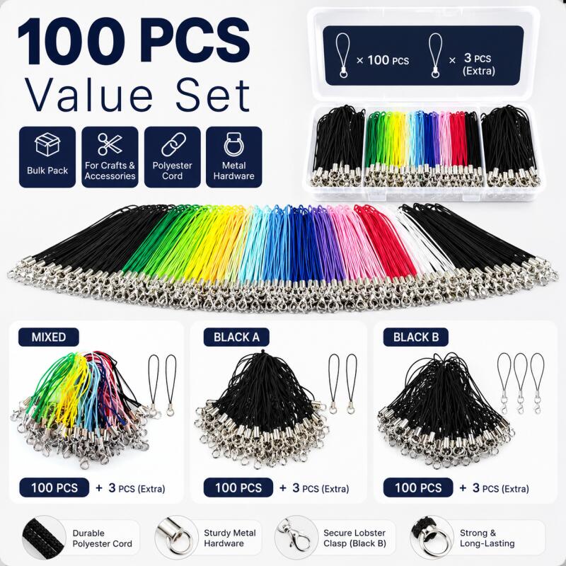 100 Peças de Cordões de Segura - Phone Accessories Hanger avaliação e preço