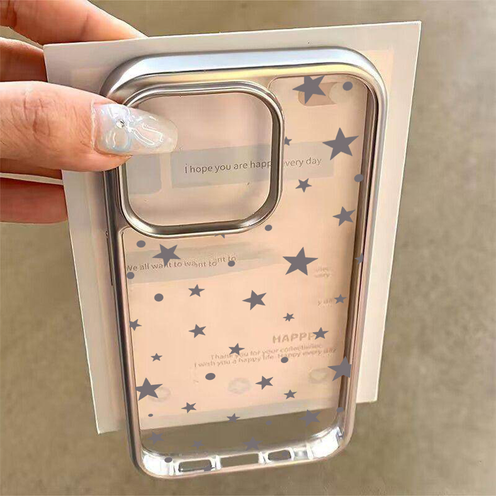 Capas Transparentes Y2K Stars  - Phone Case Clear avaliação e preço