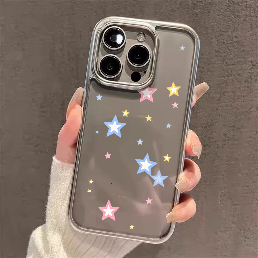 Capas Transparentes Y2K Stars  - Phone Case Clear avaliação e preço