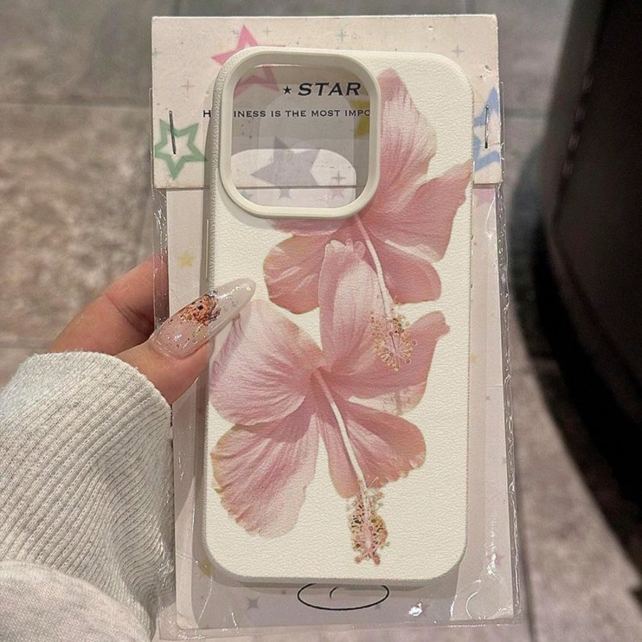 Rosa hibisco elegante alta est - Phone Accessories Aesthetic avaliação e preço