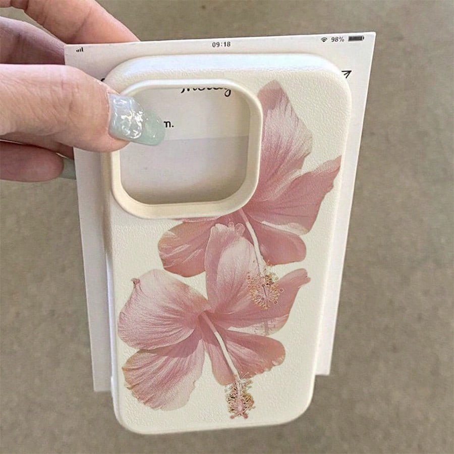 Rosa hibisco elegante alta est - Phone Accessories Aesthetic avaliação e preço